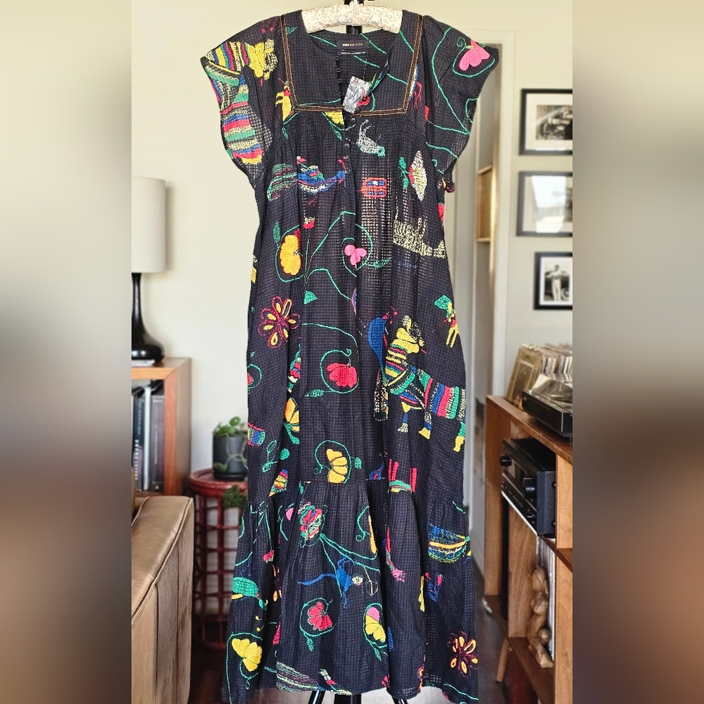 Urban Outfitters Willow Frock Midi Dress XS NWOT